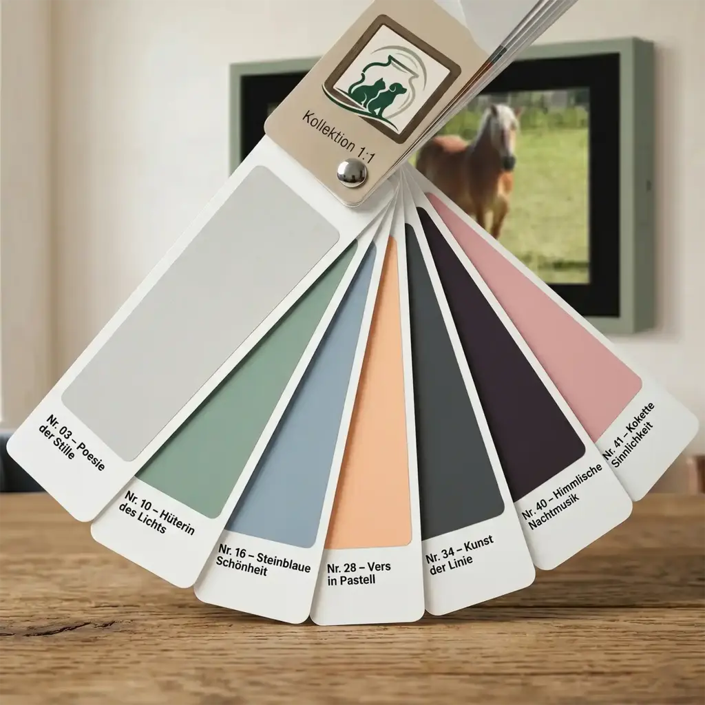 Pet Memorial Frame Urn with Alpina Fine Colors Finish